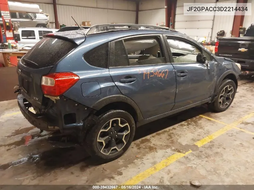 JF2GPACC3D2214434 2013 Subaru Xv Crosstrek 2.0I Premium