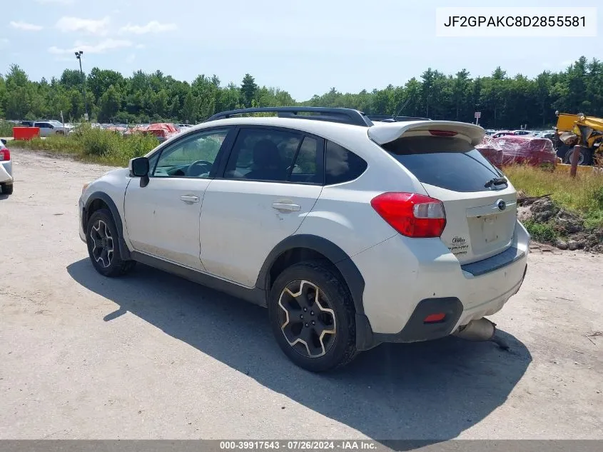 JF2GPAKC8D2855581 2013 Subaru Xv Crosstrek 2.0I Limited