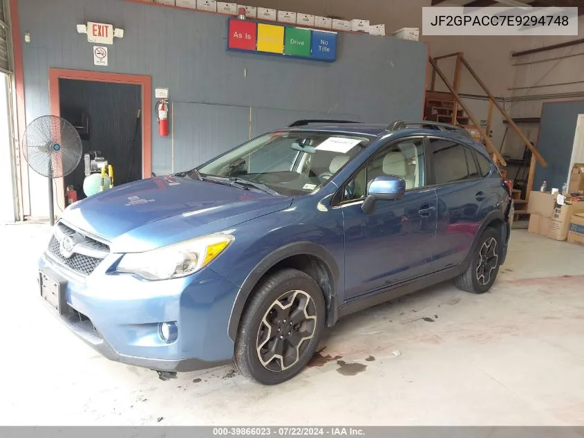 JF2GPACC7E9294748 2014 Subaru Xv Crosstrek 2.0I Premium