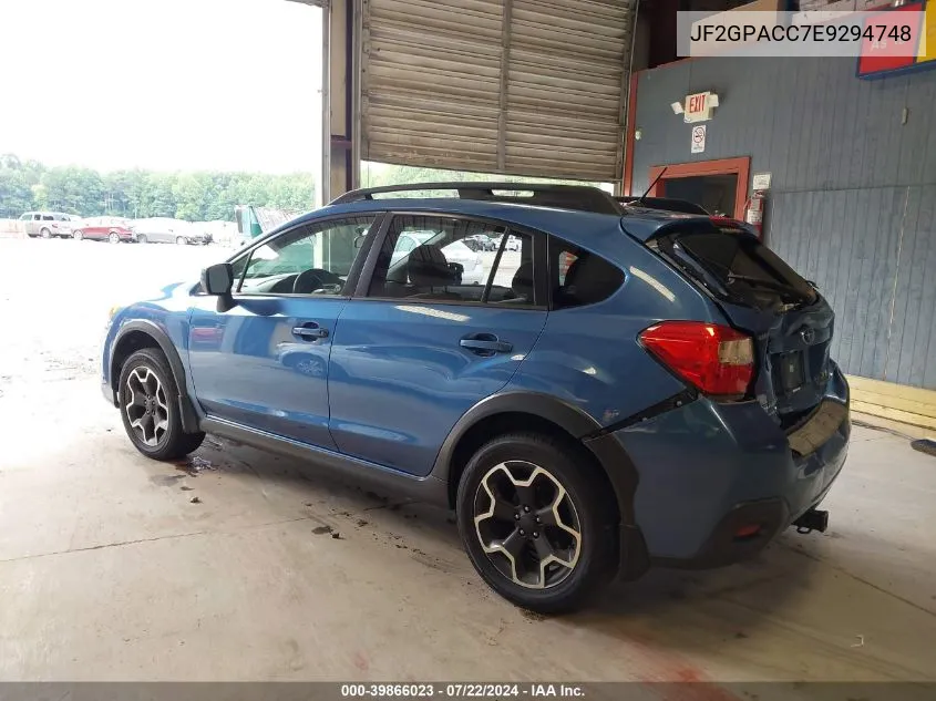 JF2GPACC7E9294748 2014 Subaru Xv Crosstrek 2.0I Premium