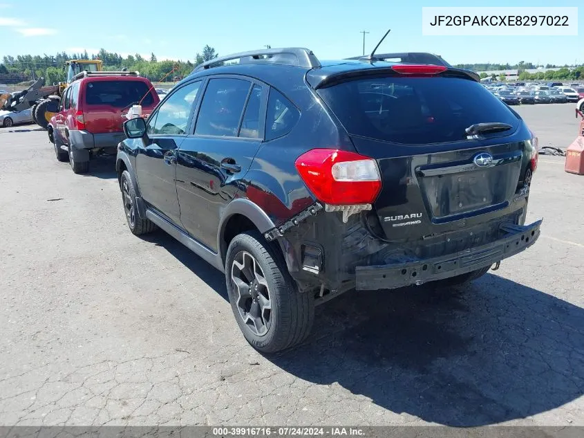 JF2GPAKCXE8297022 2014 Subaru Xv Crosstrek 2.0I Limited