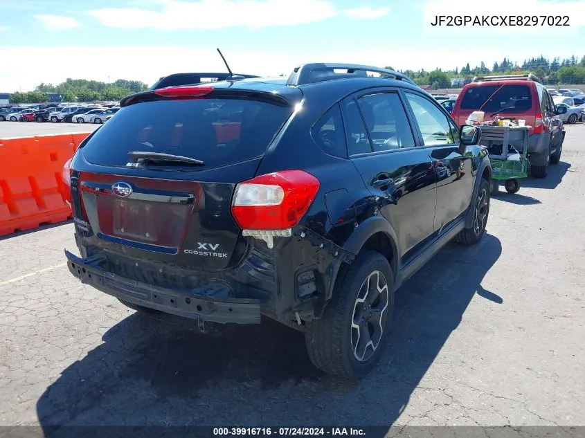 JF2GPAKCXE8297022 2014 Subaru Xv Crosstrek 2.0I Limited