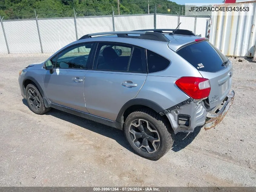 JF2GPACC4E8343653 2014 Subaru Xv Crosstrek 2.0I Premium