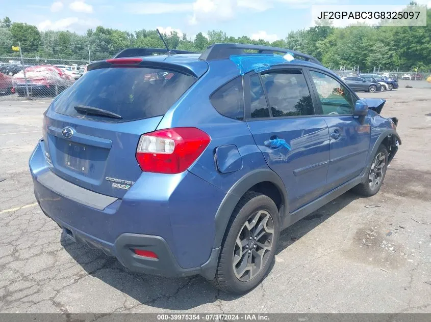 JF2GPABC3G8325097 2016 Subaru Crosstrek 2.0I Premium