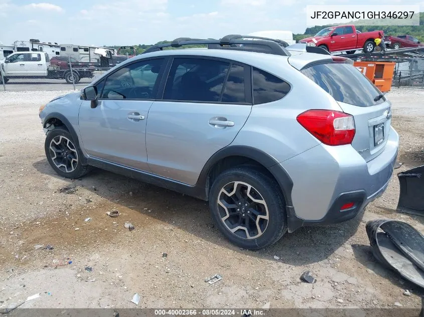 JF2GPANC1GH346297 2016 Subaru Crosstrek 2.0I Limited