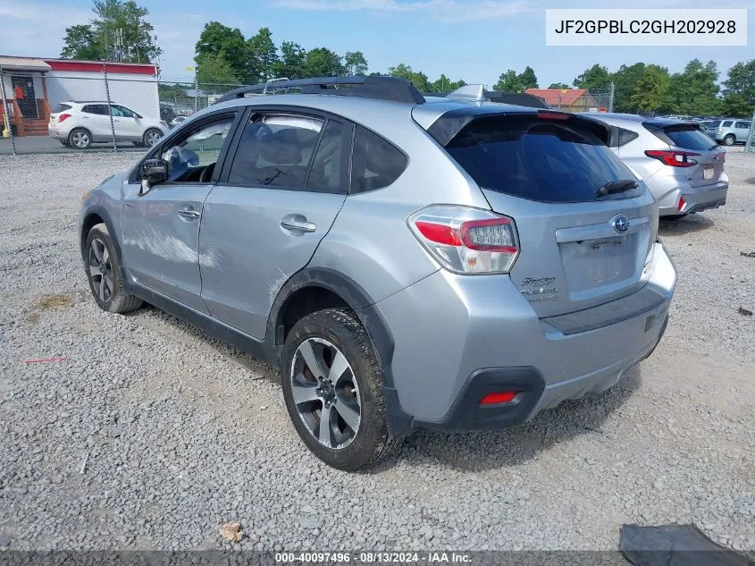 JF2GPBLC2GH202928 2016 Subaru Crosstrek Hybrid Touring