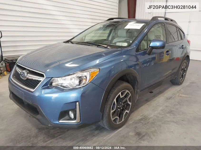 JF2GPABC3HG281044 2017 Subaru Crosstrek Premium