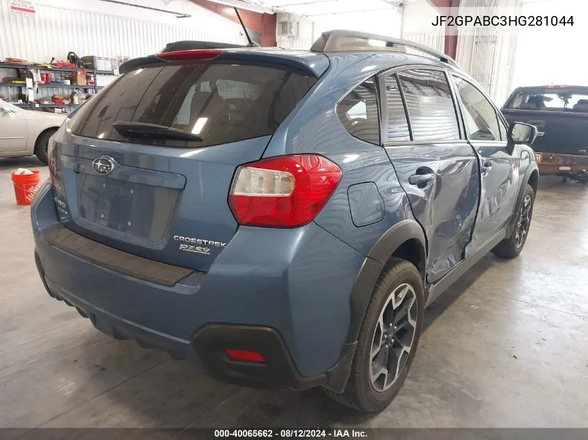 JF2GPABC3HG281044 2017 Subaru Crosstrek Premium