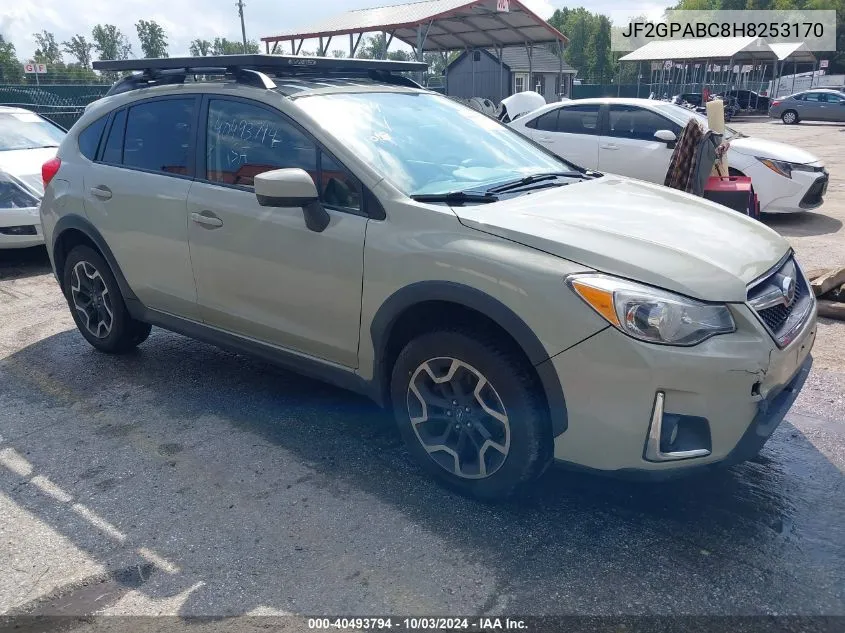 JF2GPABC8H8253170 2017 Subaru Crosstrek 2.0I Premium