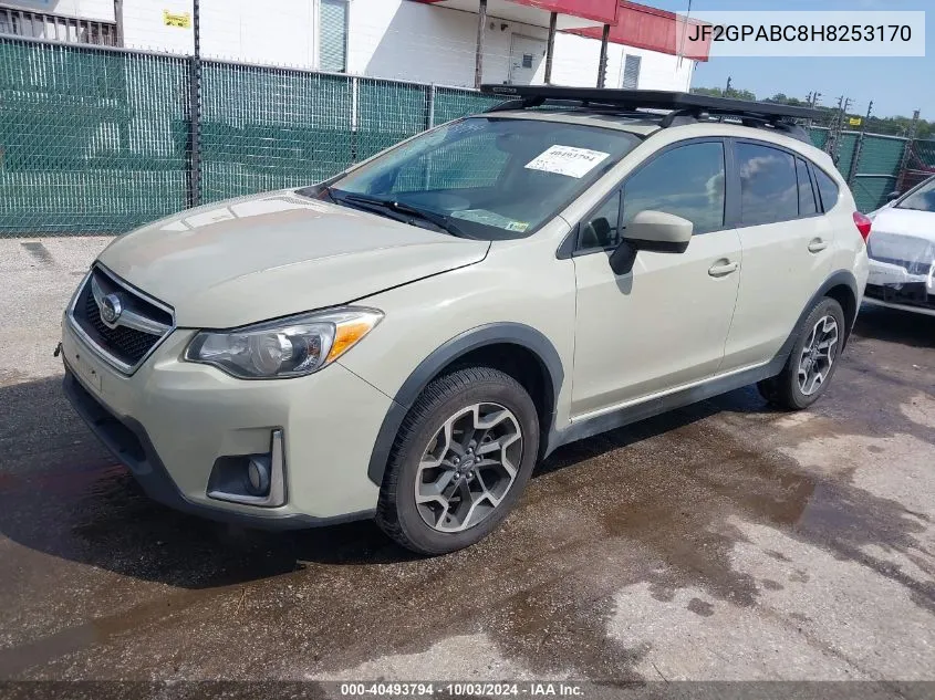 JF2GPABC8H8253170 2017 Subaru Crosstrek 2.0I Premium