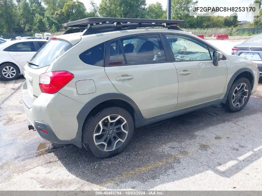 JF2GPABC8H8253170 2017 Subaru Crosstrek 2.0I Premium