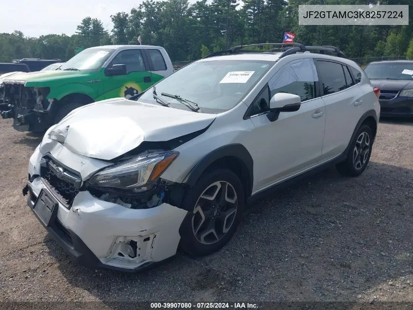 JF2GTAMC3K8257224 2019 Subaru Crosstrek 2.0I Limited