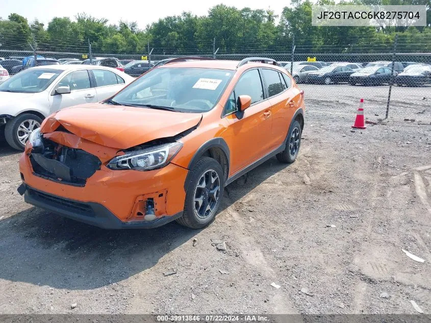 JF2GTACC6K8275704 2019 Subaru Crosstrek 2.0I Premium