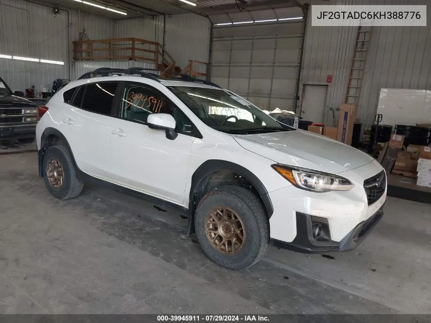 JF2GTADC6KH388776 2019 Subaru Crosstrek 2.0I Premium