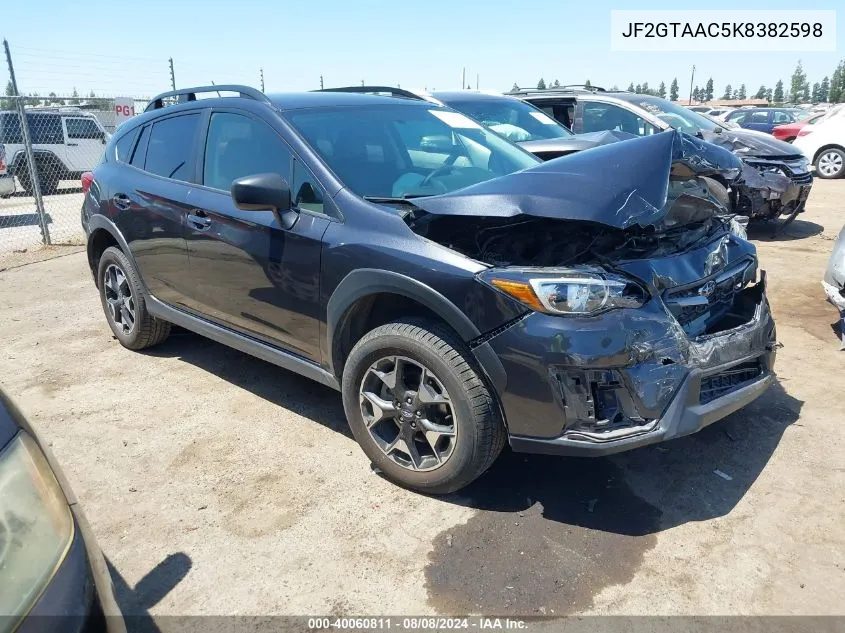 JF2GTAAC5K8382598 2019 Subaru Crosstrek 2.0I