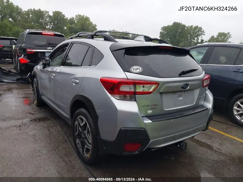 JF2GTANC6KH324266 2019 Subaru Crosstrek 2.0I Limited