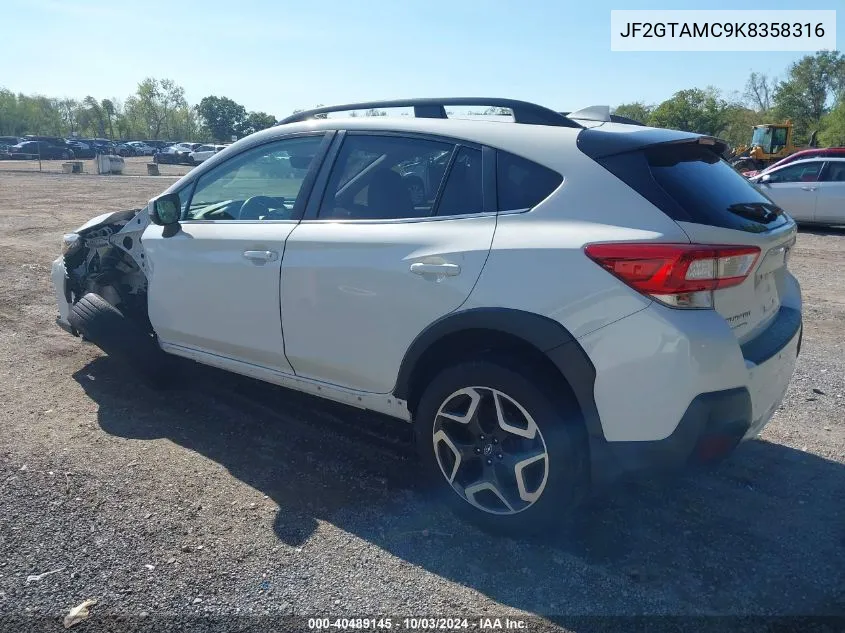 JF2GTAMC9K8358316 2019 Subaru Crosstrek 2.0I Limited