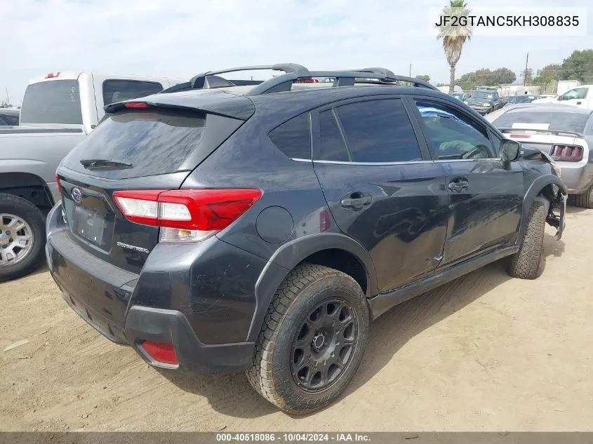 JF2GTANC5KH308835 2019 Subaru Crosstrek 2.0I Limited