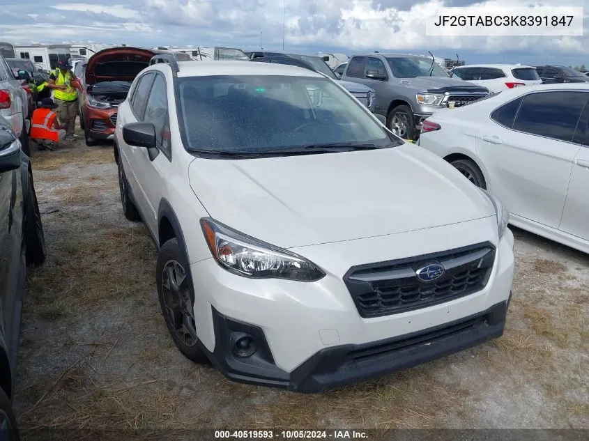 JF2GTABC3K8391847 2019 Subaru Crosstrek