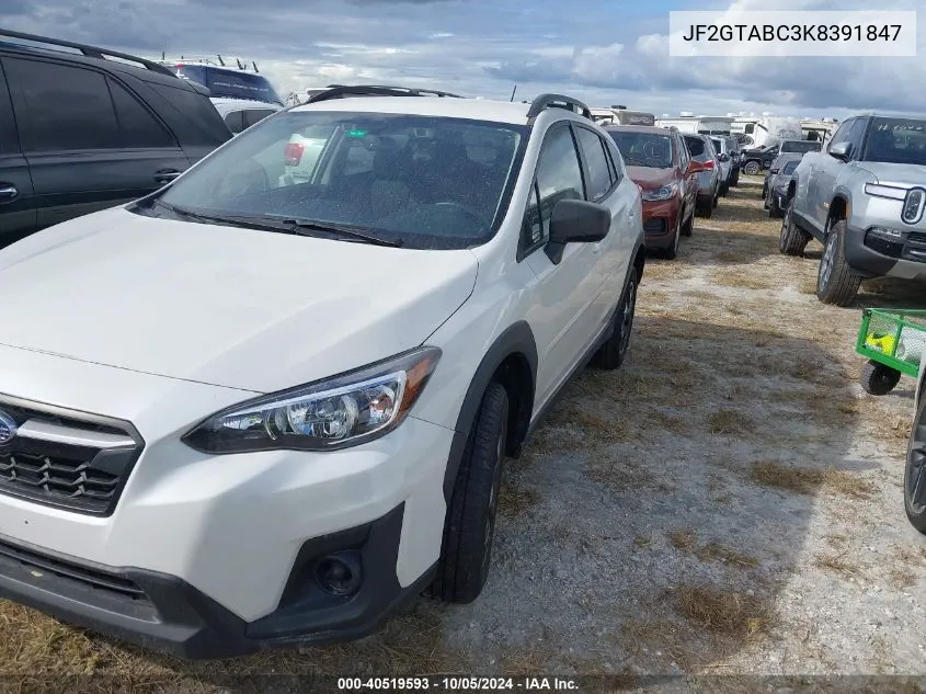 JF2GTABC3K8391847 2019 Subaru Crosstrek