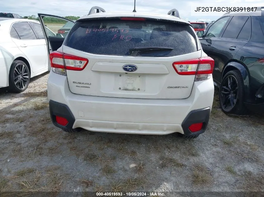 JF2GTABC3K8391847 2019 Subaru Crosstrek