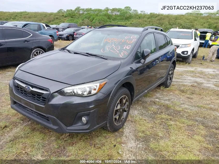 JF2GTACC2KH237063 2019 Subaru Crosstrek 2.0I Premium