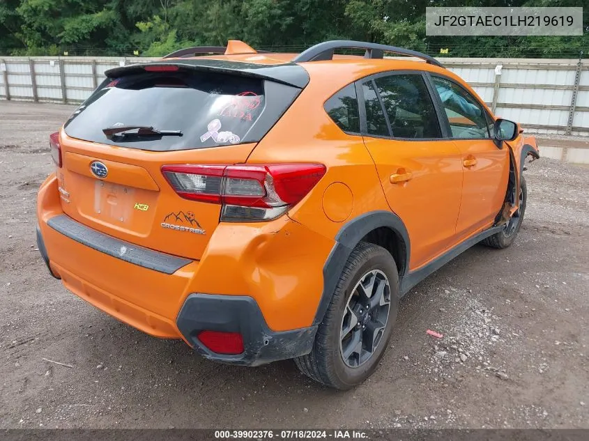 JF2GTAEC1LH219619 2020 Subaru Crosstrek Premium