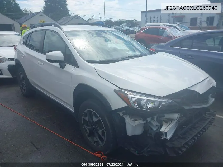 JF2GTACCXLG260940 2020 Subaru Crosstrek Premium