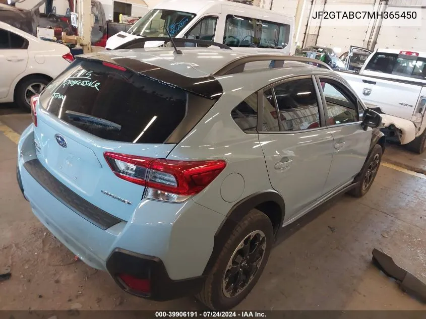 JF2GTABC7MH365450 2021 Subaru Crosstrek