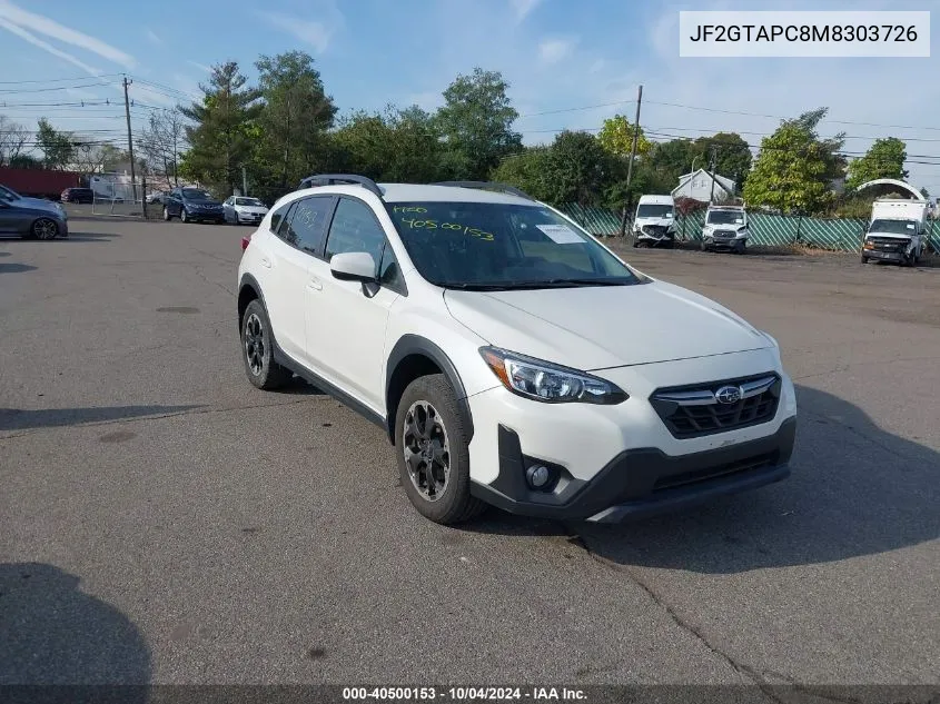 JF2GTAPC8M8303726 2021 Subaru Crosstrek Premium