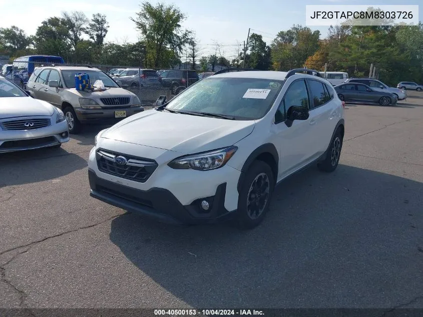 JF2GTAPC8M8303726 2021 Subaru Crosstrek Premium