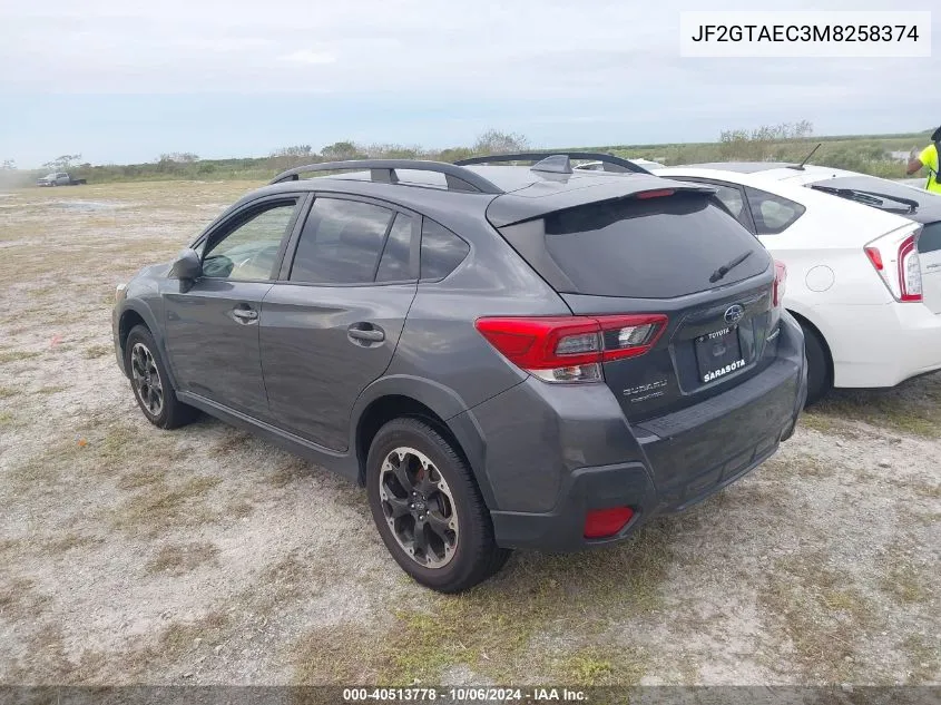 JF2GTAEC3M8258374 2021 Subaru Crosstrek Premium