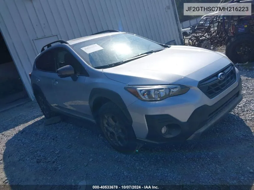 JF2GTHSC7MH216223 2021 Subaru Crosstrek Sport