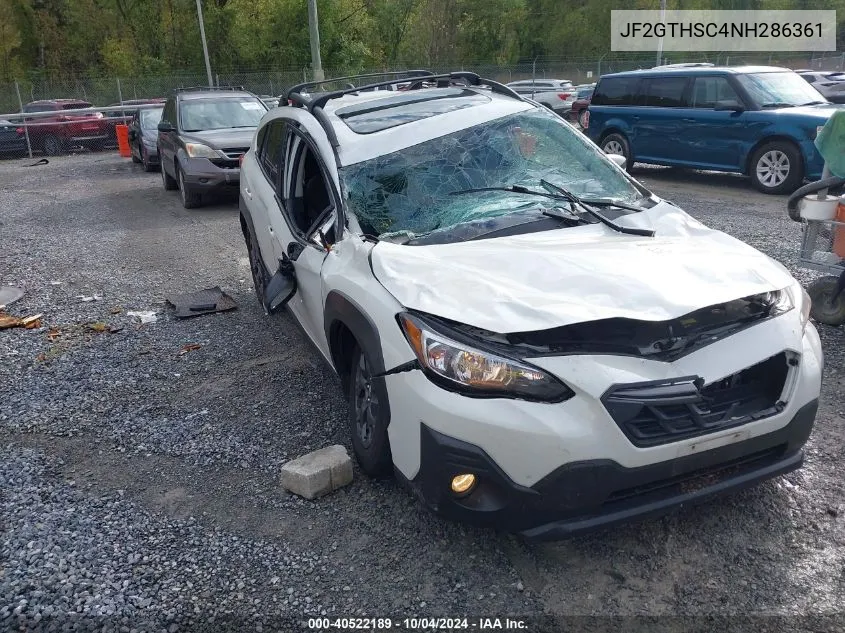 JF2GTHSC4NH286361 2022 Subaru Crosstrek Sport