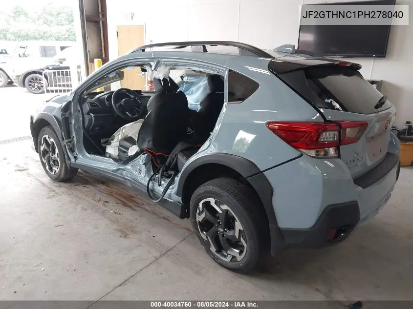 JF2GTHNC1PH278040 2023 Subaru Crosstrek Limited