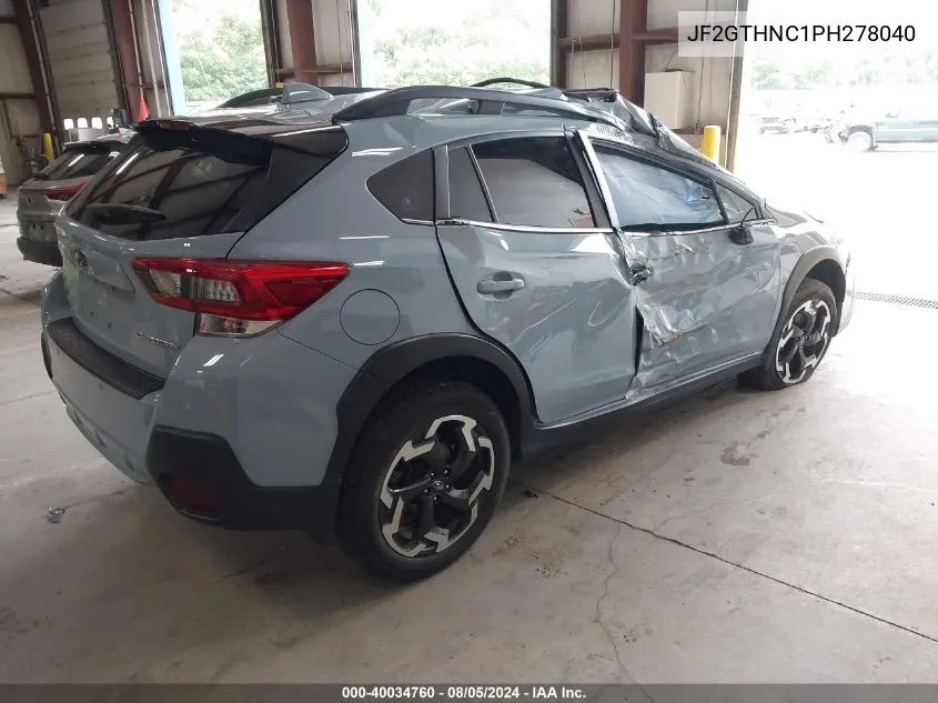 JF2GTHNC1PH278040 2023 Subaru Crosstrek Limited