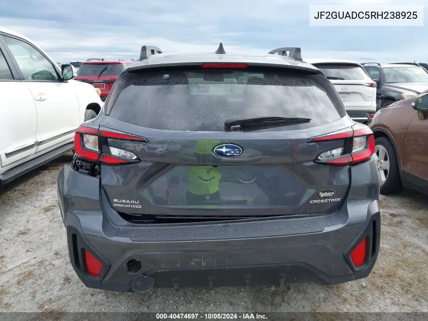 2024 Subaru Crosstrek Premium VIN: JF2GUADC5RH238925 Lot: 40474697