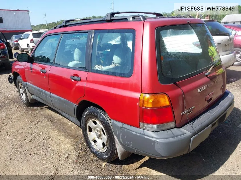 1998 Subaru Forester L VIN: JF1SF6351WH773349 Lot: 40088058