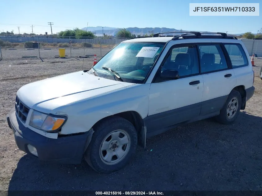 1998 Subaru Forester L VIN: JF1SF6351WH710333 Lot: 40215016