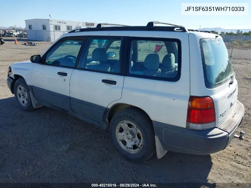 1998 Subaru Forester L VIN: JF1SF6351WH710333 Lot: 40215016