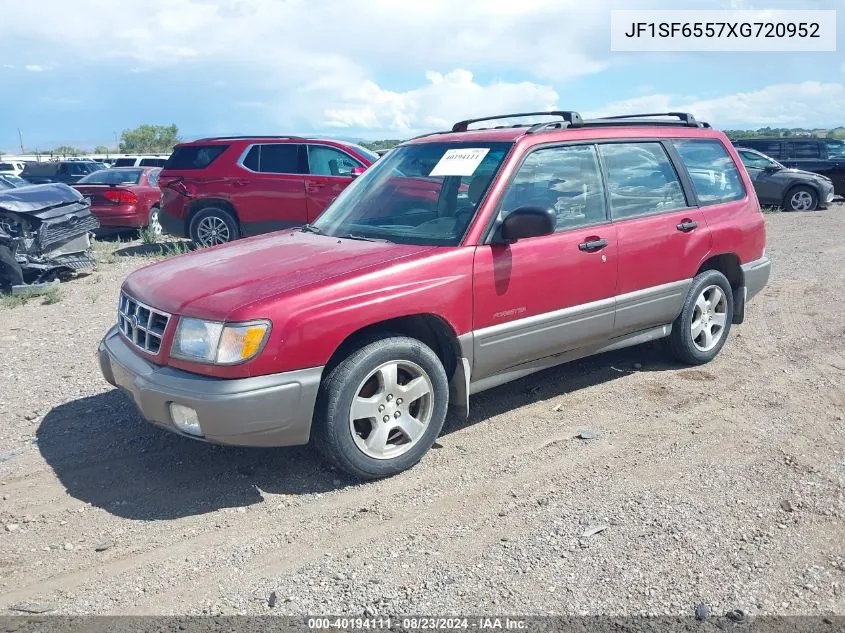 1999 Subaru Forester S VIN: JF1SF6557XG720952 Lot: 40194111