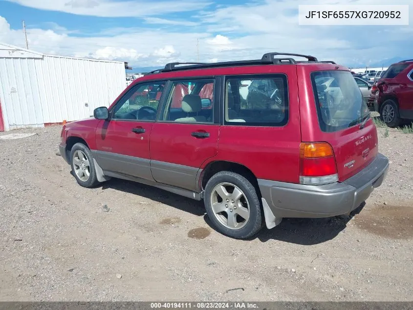 1999 Subaru Forester S VIN: JF1SF6557XG720952 Lot: 40194111