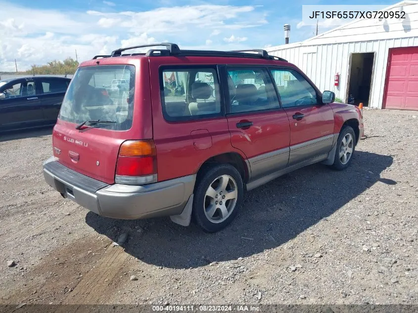 1999 Subaru Forester S VIN: JF1SF6557XG720952 Lot: 40194111