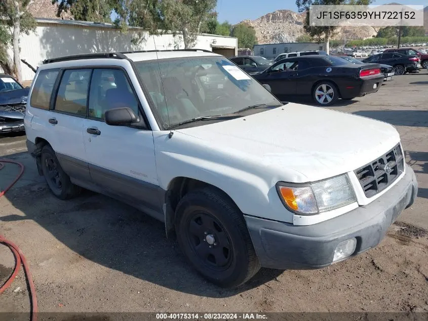 2000 Subaru Forester L VIN: JF1SF6359YH722152 Lot: 40175314