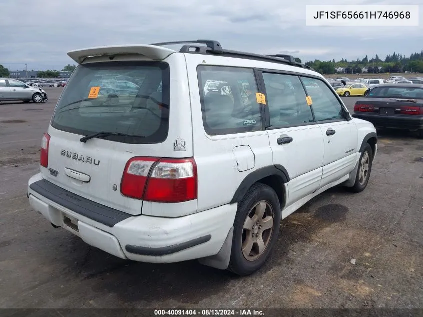 2001 Subaru Forester S VIN: JF1SF65661H746968 Lot: 40091404