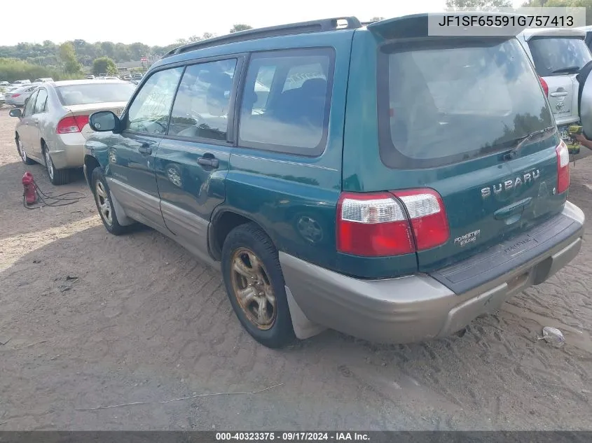 2001 Subaru Forester S VIN: JF1SF65591G757413 Lot: 40323375