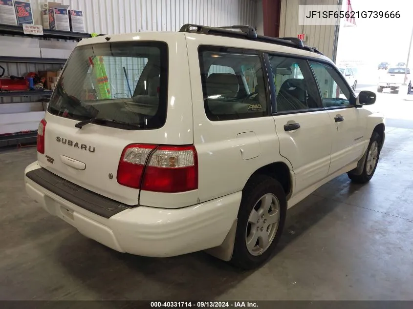 2001 Subaru Forester S VIN: JF1SF65621G739666 Lot: 40331714