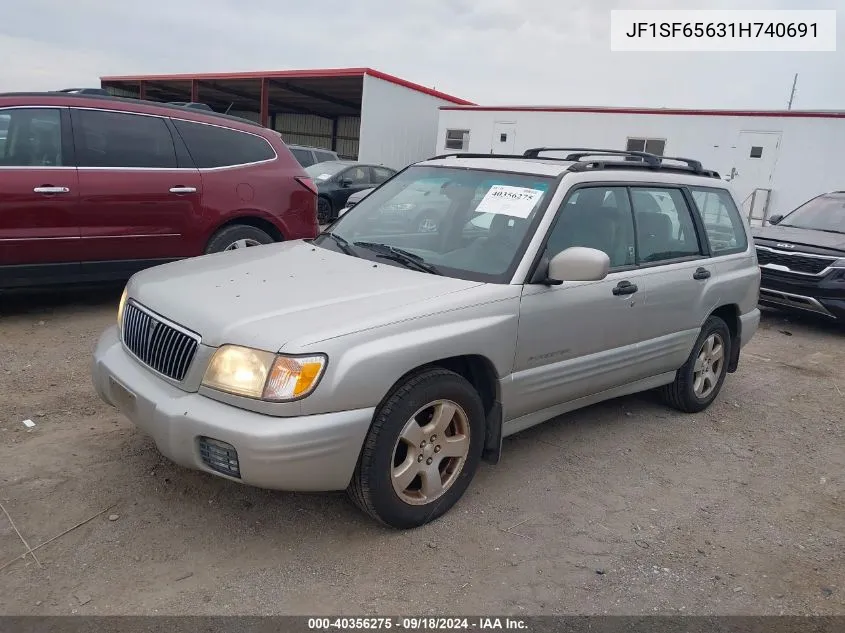 2001 Subaru Forester S VIN: JF1SF65631H740691 Lot: 40356275