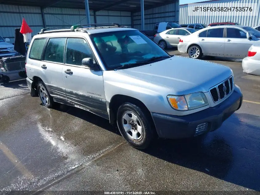 JF1SF63582H753576 2002 Subaru Forester L