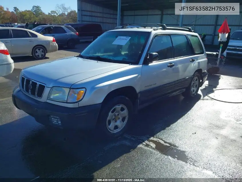 JF1SF63582H753576 2002 Subaru Forester L